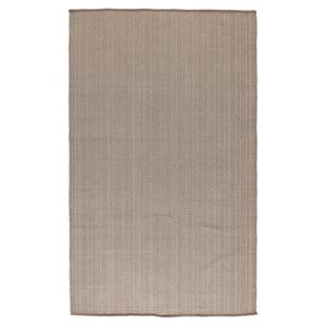 Pemberly Row 24x36&quot Indoor/Outdoor Fabric Accent Rug in Sand Beige
