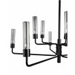 Pemberly Row 10-light Traditional Iron and Glass Chandelier in Black
