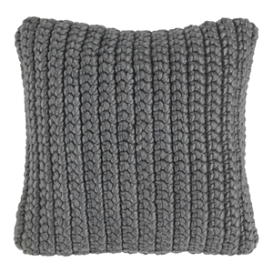 Pemberly Row 20x20&quot Transitional Fabric Throw Pillow in Blue