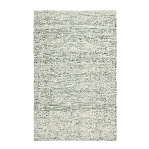 Pemberly Row 96 x 120&quot Heathered Effect Jute & Wool Area Rug in Gray