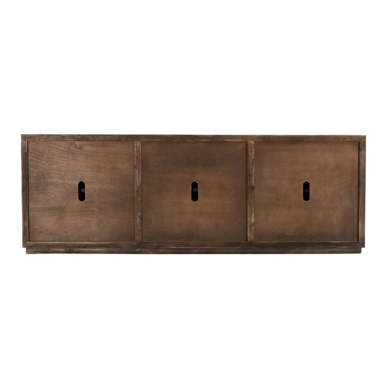 Pemberly Row 6-Door Transitional Wood Sideboard in Antique Blue