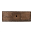 Pemberly Row 6-Door Transitional Wood Sideboard in Antique Blue