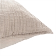 Pemberly Row Transitional Natural Cotton Linen Standard Sham
