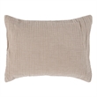 Pemberly Row Transitional Natural Cotton Linen Standard Sham