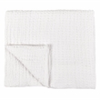 Pemberly Row Transitional Cotton Linen Blend White King Quilt