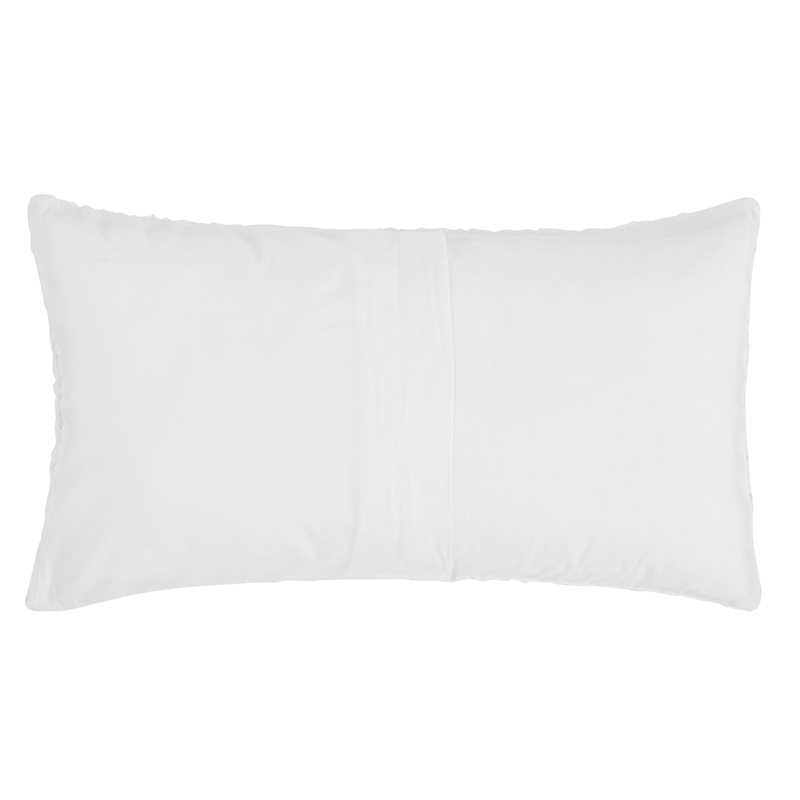 Pemberly Row Transitional Cotton Linen Blend White King Sham
