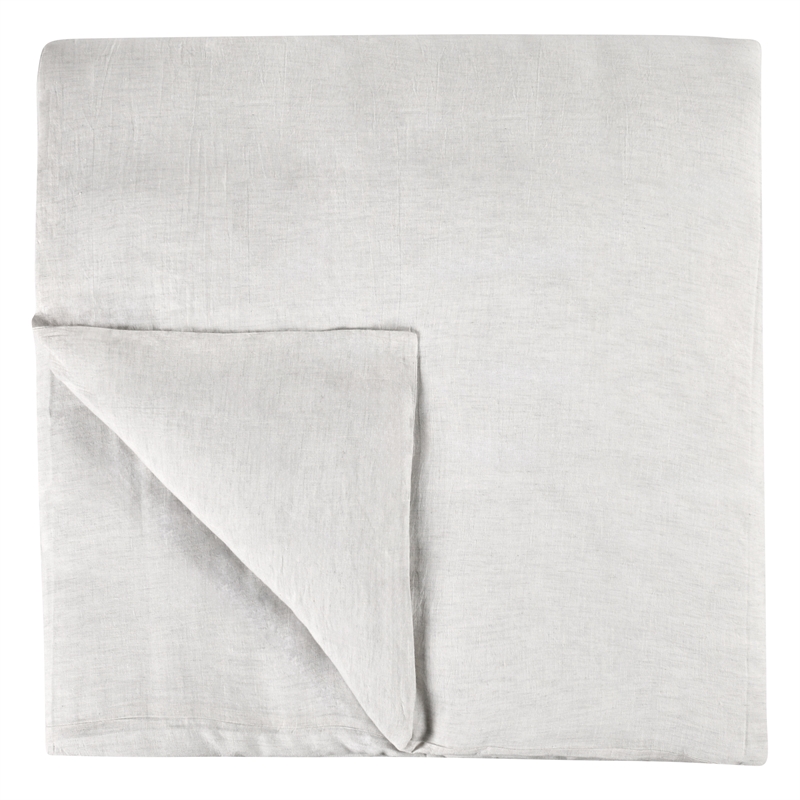 Pemberly Row Transitional Linen Cashmere Fabric King White Duvet