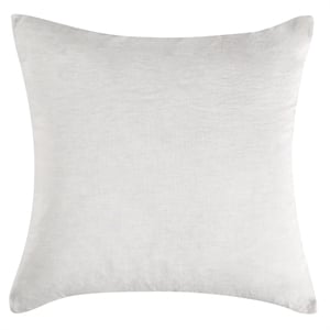 Pemberly Row Transitional Linen Cashmere Fabric Euro White Sham