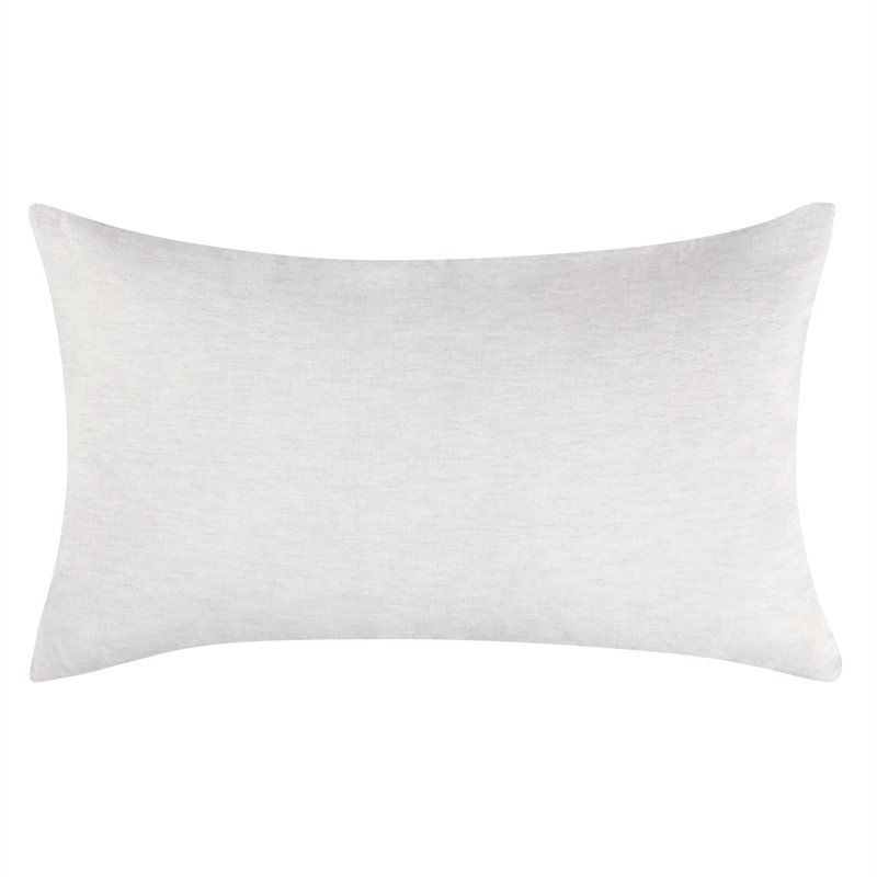 Pemberly Row Transitional Linen Cashmere Fabric King White Sham