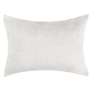 Pemberly Row Transitional Linen Cashmere Fabric Standard White Sham