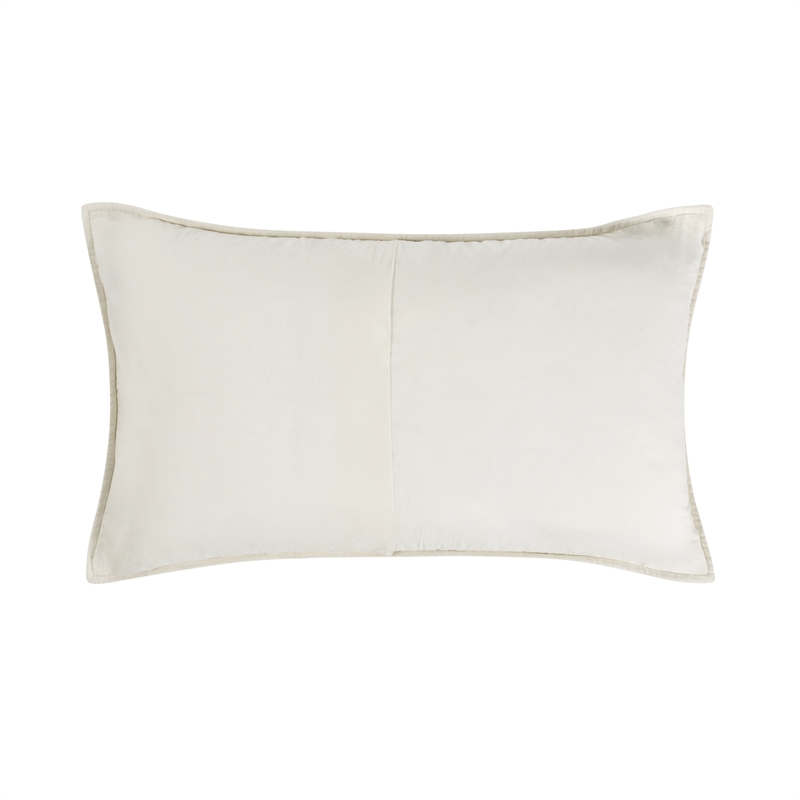 Pemberly Row Transitional Abraham Cotton Linen Eggshell Beige King Sham
