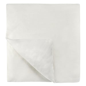 Pemberly Row Transitional Cotton Linen Blend Ivory King Duvet