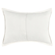Pemberly Row Transitional Cotton Linen Blend Ivory Standard Sham