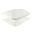 Pemberly Row Transitional Cotton Linen Blend Ivory Standard Sham