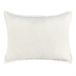 Pemberly Row Transitional Cotton Linen Blend Ivory Standard Sham