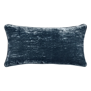 Pemberly Row Viscose Silk Blend Fabric Blue 26&quot Throw Pillow