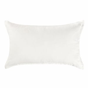 Pemberly Row Transitional Woven Stitch Design Cotton White King Sham