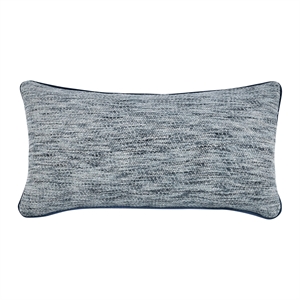 Pemberly Row Transitional 26&quot Cotton Blend Throw Pillow in Blue