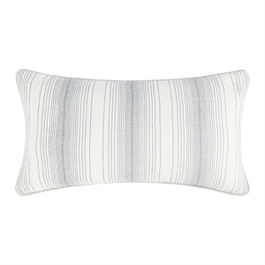 Pemberly Row 14&quotx26&quot Linen Fabric Blend Throw Pillow in Blue