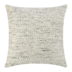 Pemberly Row 26&quot Recycled Plastic Fabric Throw Pillow in Ivory