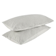 Pemberly Row Transitional Gray Finish Cotton Linen Blend King Sham
