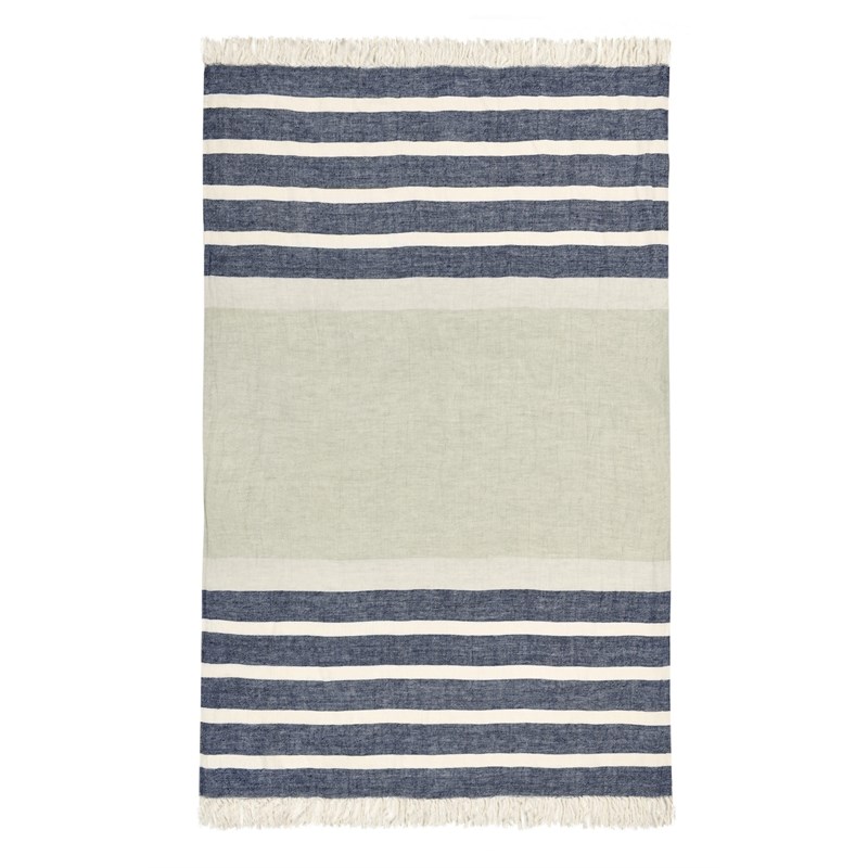 Pemberly Row Linen Fabric Blue Multicolor 50