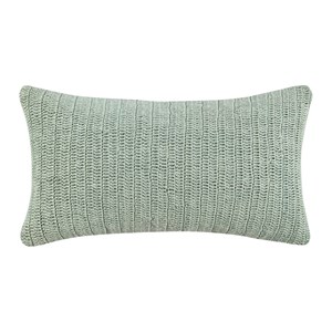 Pemberly Row 14&quotx26&quot Linen Fabric Throw Pillow in Sagebrush Green