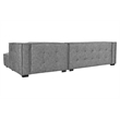 Pemberly Row Two-Piece Gray Fabric Upholstery Sectional Sofa