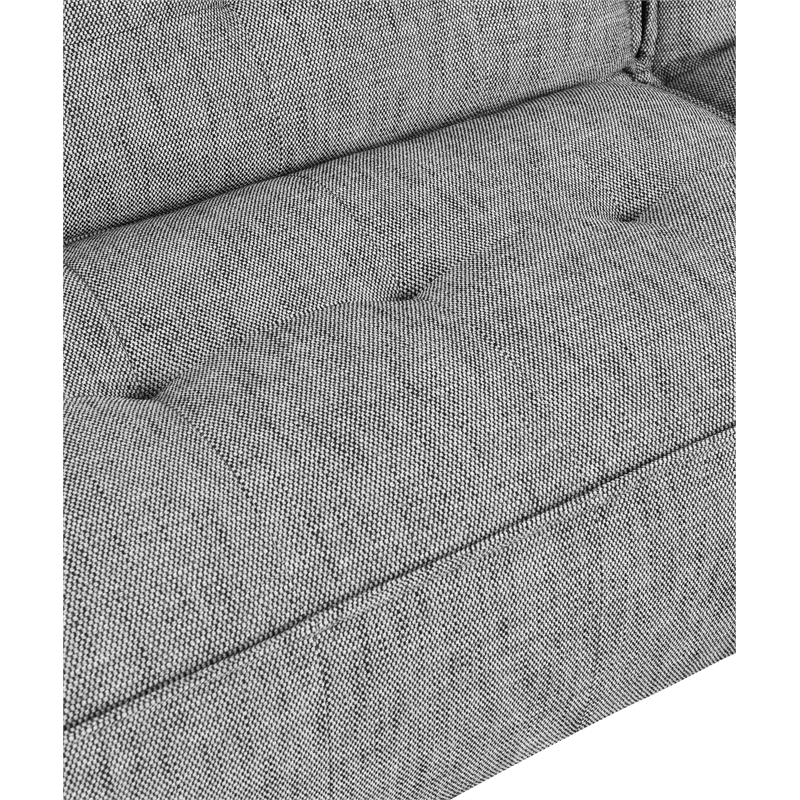 Pemberly Row Two-Piece Gray Fabric Upholstery Sectional Sofa