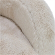 Pemberly Row Contemporary Plush Fabric Cushioned Beige Accent Chair