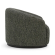 Pemberly Row Green Boucle Fabric Upholstered Swivel Accent Chair