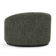 Pemberly Row Green Boucle Fabric Upholstered Swivel Accent Chair