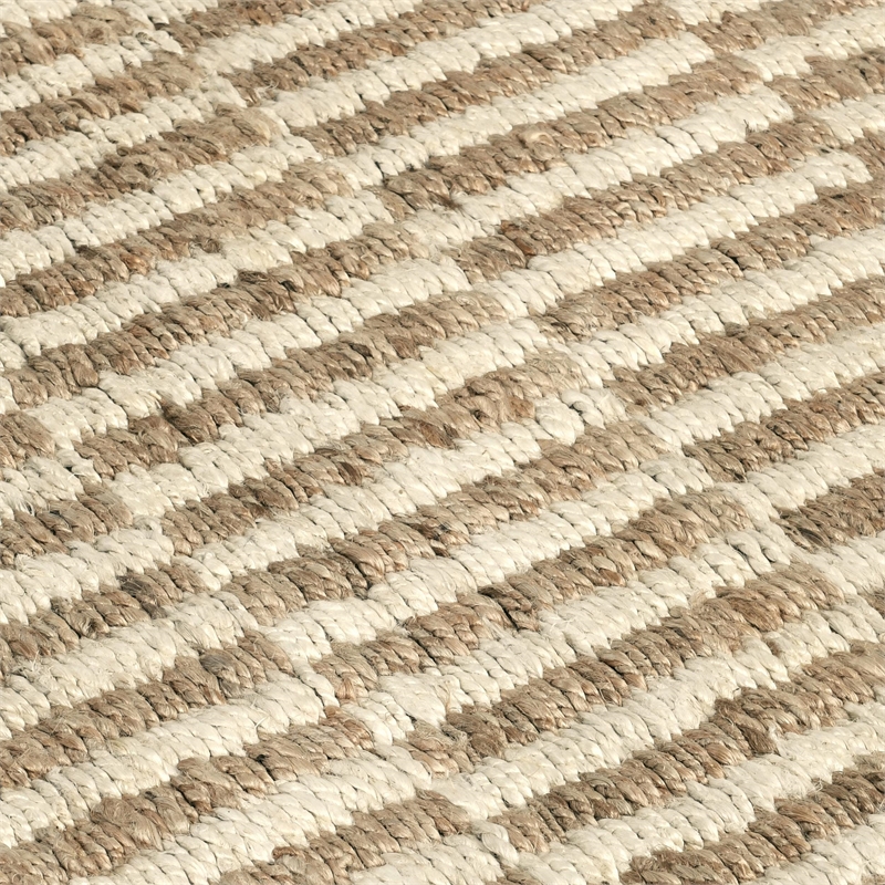Pemberly Row 5'x8' Jute Handwoven Sustainable Ivory Accent Area Rug