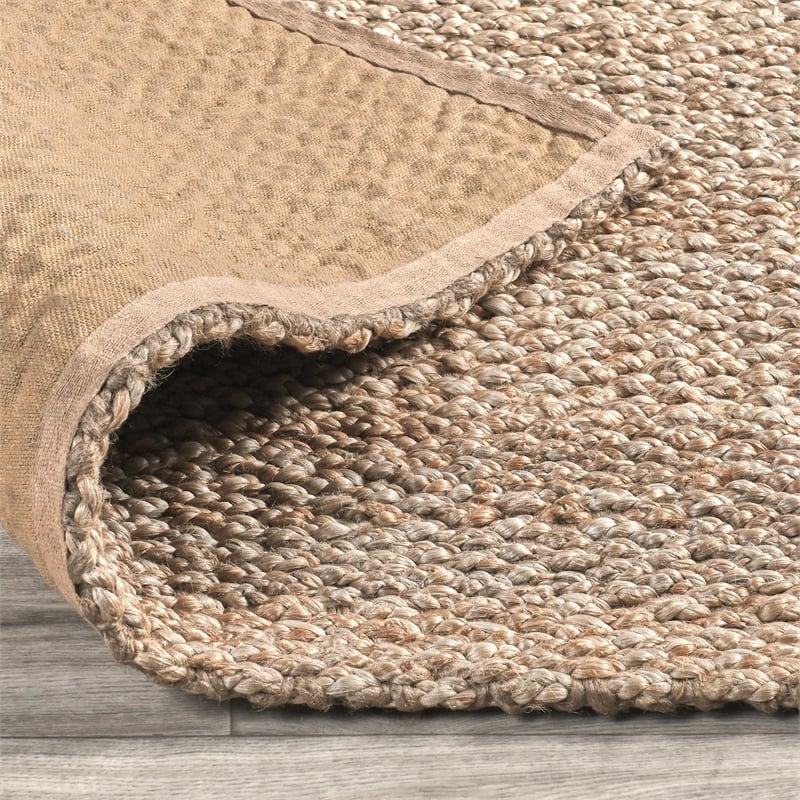 Pemberly Row 5'x8' Jute Handwoven Sustainable Beige Accent Area Rug
