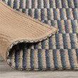 Pemberly Row 5'x8' Jute Handwoven Sustainable Blue Accent Area Rug