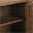 Pemberly Row 4-Door Reclaimed Pine Wood Buffet Sideboard in Brown