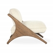 Pemberly Row Contemporary Beige Fabric Upholstery Accent Chair