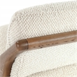 Pemberly Row Contemporary Beige Fabric Upholstery Accent Chair