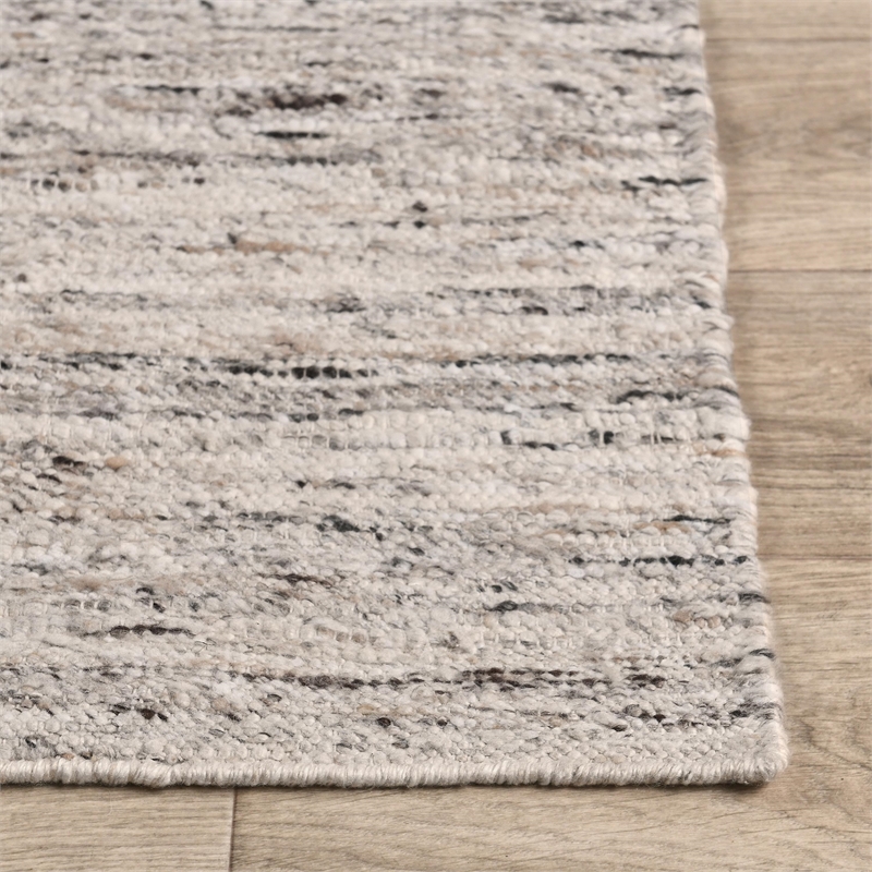 Pemberly Row 8x10 Handwoven Performance Natural Fabric Area Accent Rug