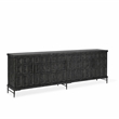 Pemberly Row Transitional 6-Door Reclaimed Pine Wood Sideboard Buffet