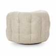 Pemberly Row Swivel Accent Chair Flax Viscose and Polyester Beige