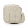 Pemberly Row Swivel Accent Chair Flax Viscose and Polyester Beige