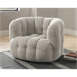 Pemberly Row Swivel Accent Chair Viscose Polyester Heathered Gray
