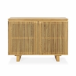 Pemberly Row Transitional Oak Wood 2-Door Sideboard Buffet Natural