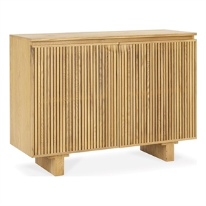 Pemberly Row Transitional Oak Wood 2-Door Sideboard Buffet Natural