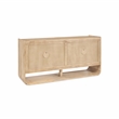 Pemberly Row Transitional Mango Wood Sideboard Buffet Natural