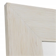 Pemberly Row Transitional Pine Wood Floor Mirror White Finish