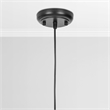 Pemberly Row Modern Transitional Black Finish Iron Medium Pendant