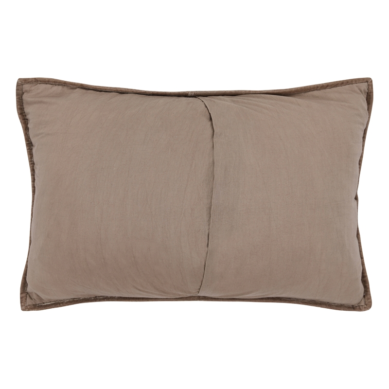 Pemberly Row Modern Transitional Desert Taupe Standard Nylon Sham
