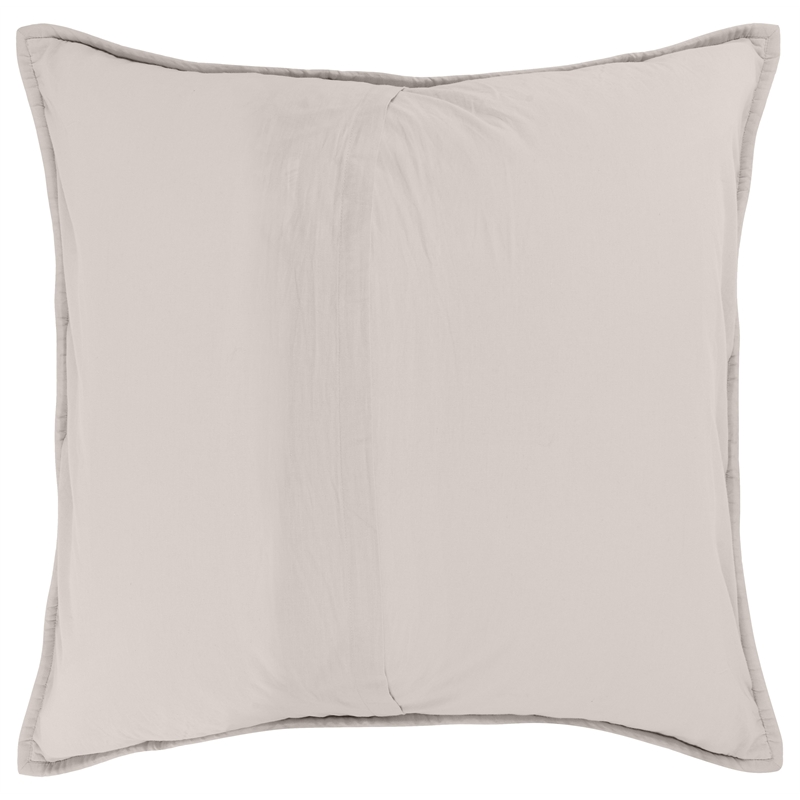 Pemberly Row Modern Transitional Taupe Finish Euro Cotton Sham